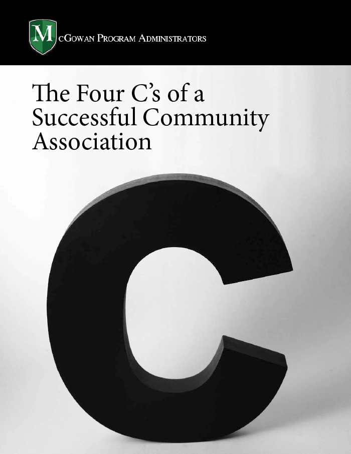 the four Cs of a successful community association ebook