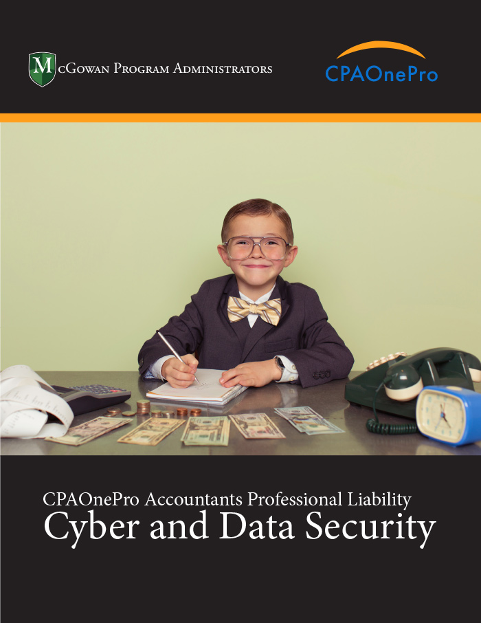 CPA One PRO Accountants Professional Liability Cyber & Data Security ebook